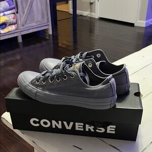 Converse Charcoal- Blue Low-Top Sneakers